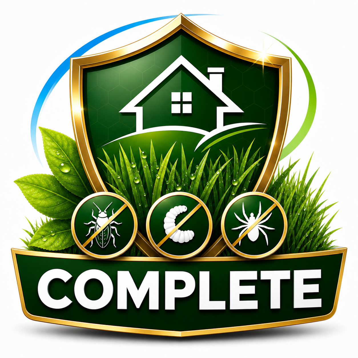 Complete Insect Bundle - Tick/Surface Insect Control, Grub Control, Spider Control - 1 Visit, FREE Kelp Bio-Stimulant